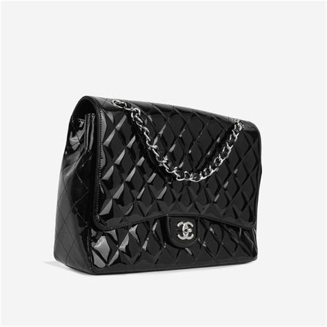 patent chanel flap bag|Chanel fabric flap.